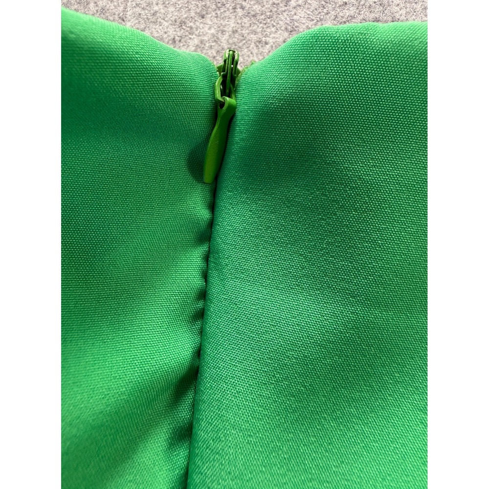 Unbranded Swing Dress Women Medium Green 1950s Rockabilly Fit and Flare Midi - Picture 12 of 14